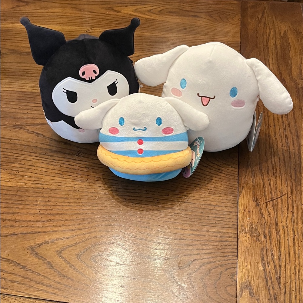 Hello Kitty and Friends Squishmallows, NWT, Kuromi and Cinnamoroll